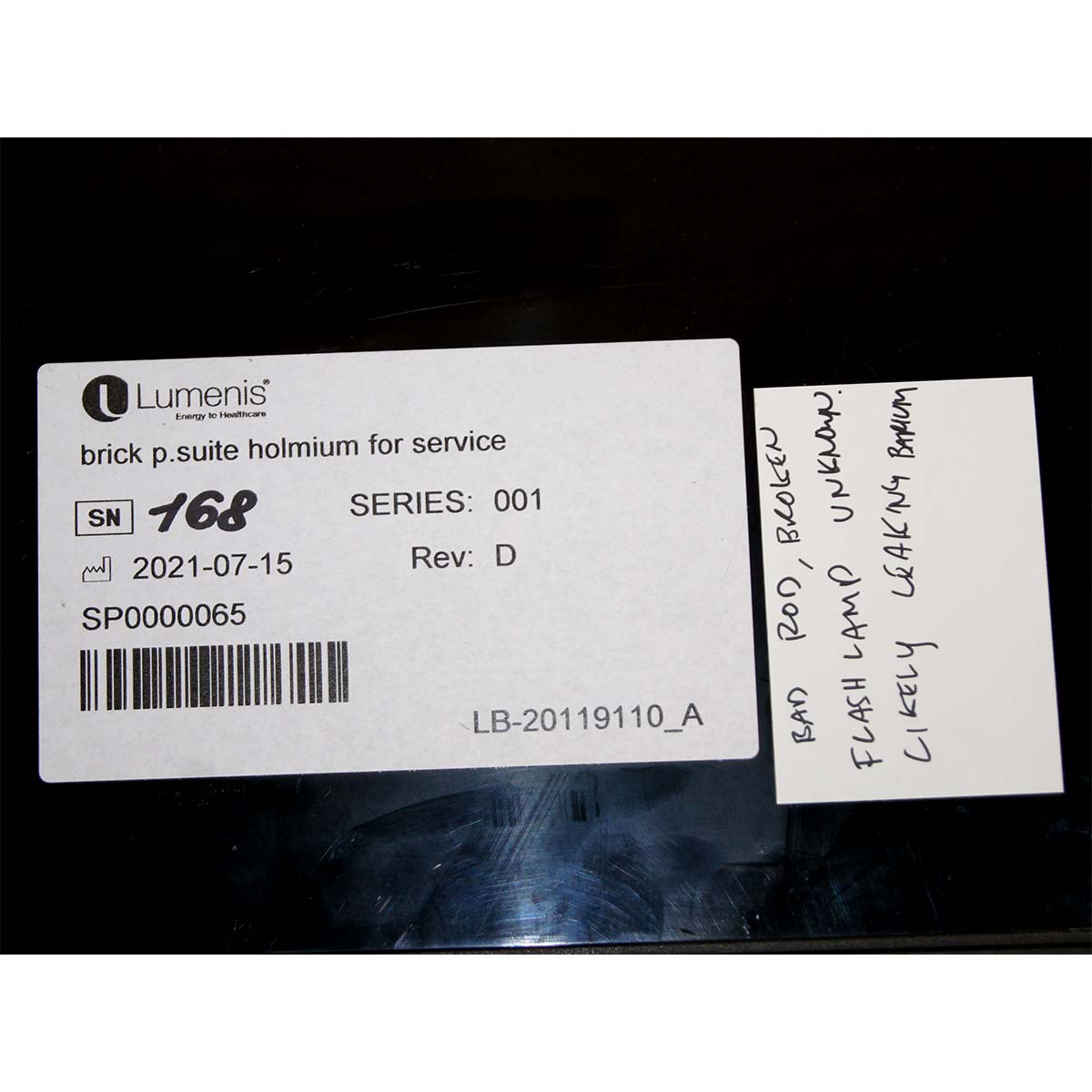 Lumenis Coherent VersaPulse Brick P.Suite Holmium Service SP0000065 Part As-Is