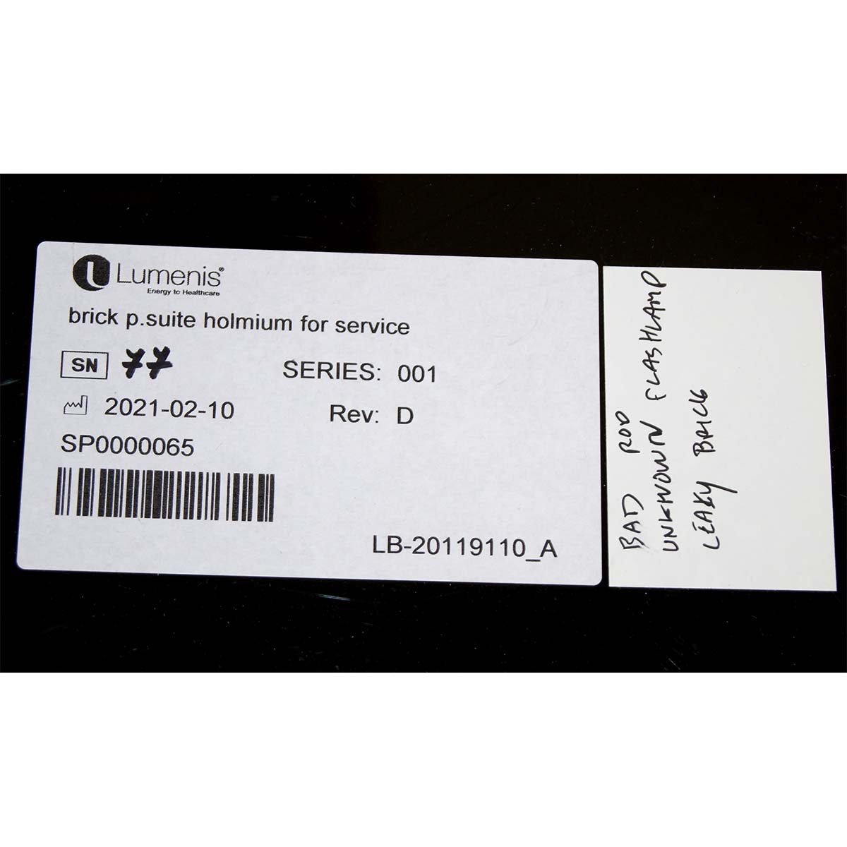 Lumenis Coherent VersaPulse Brick P.Suite Holmium Service SP0000065 AS-IS PART