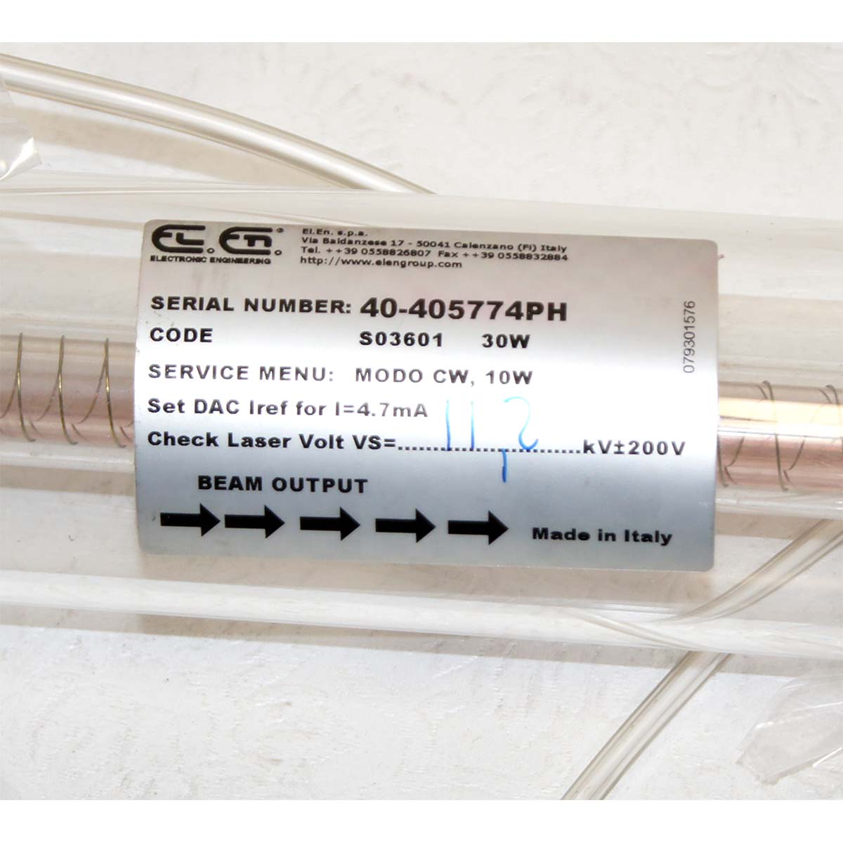 Cynosure DEKA DOT CO2 30w Tube Regassed SmartSkin SmartXide S03601 w/EXCHANGE