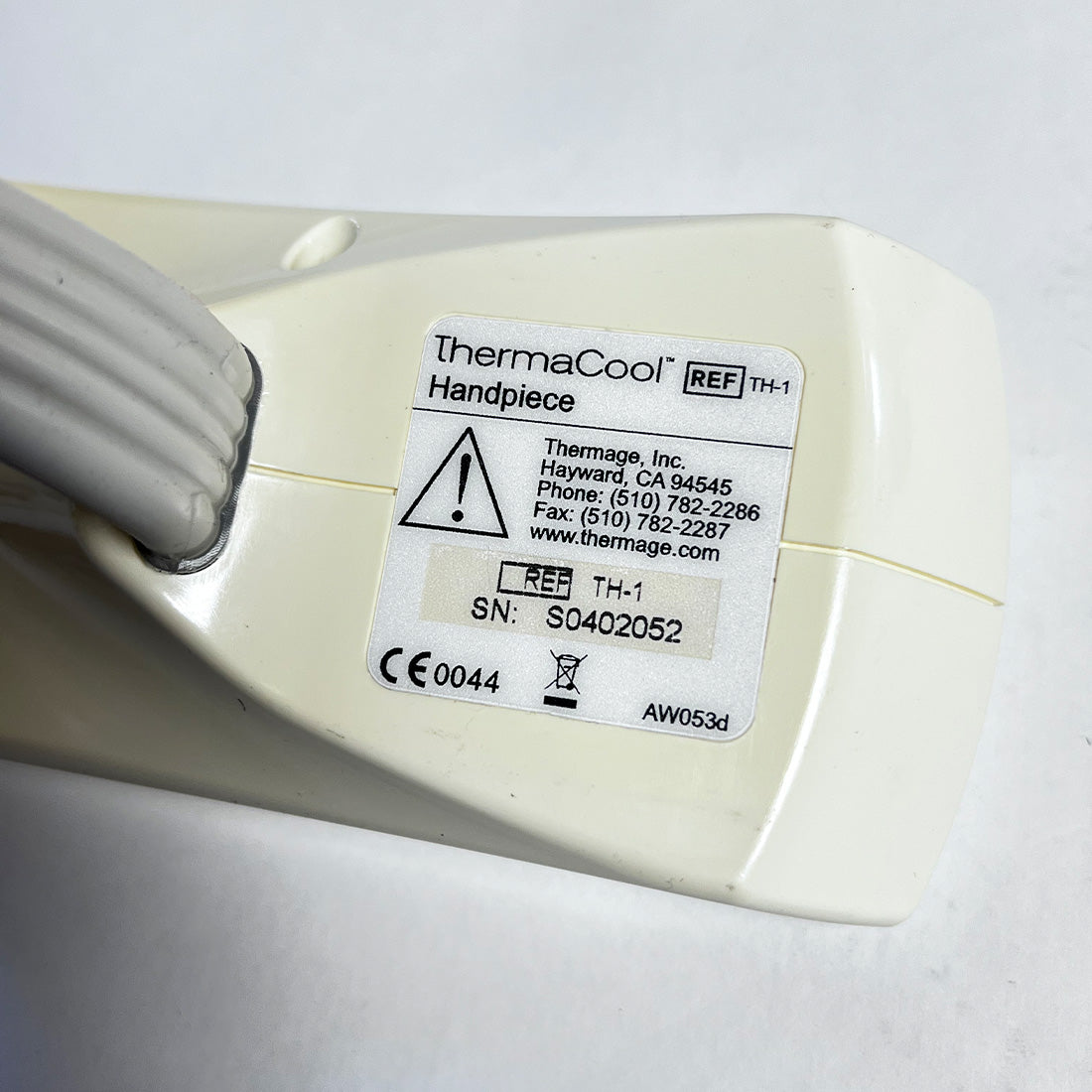 Thermage ThermaCool TC TH-1 Handpiece RF Therma Cool RadioFrequency RF PARTS