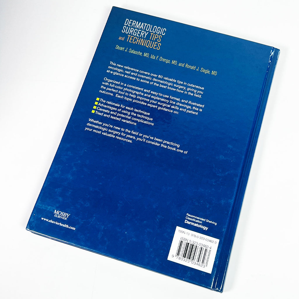 Dermatologic Surgery Tips and Techniques - 1st Edition HardCover TextBook