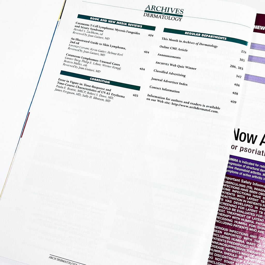 Archives of Dermatology Women's Dermatologic Health March 2006 Vol-142 #3 JAMA