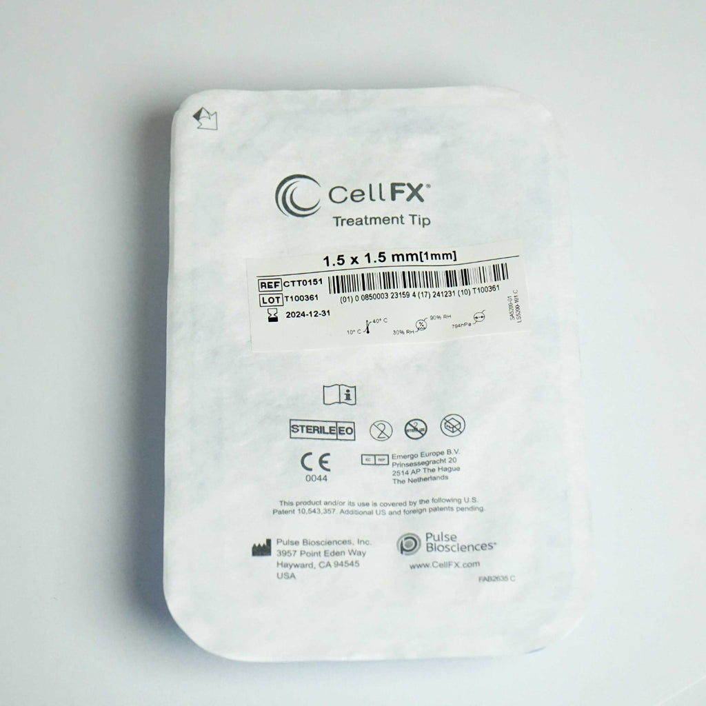 Pulse Biosciences CellFX 1.5x1.5mm Handpiece Treatment Tips CTT0151 Exp8/24 x6pc