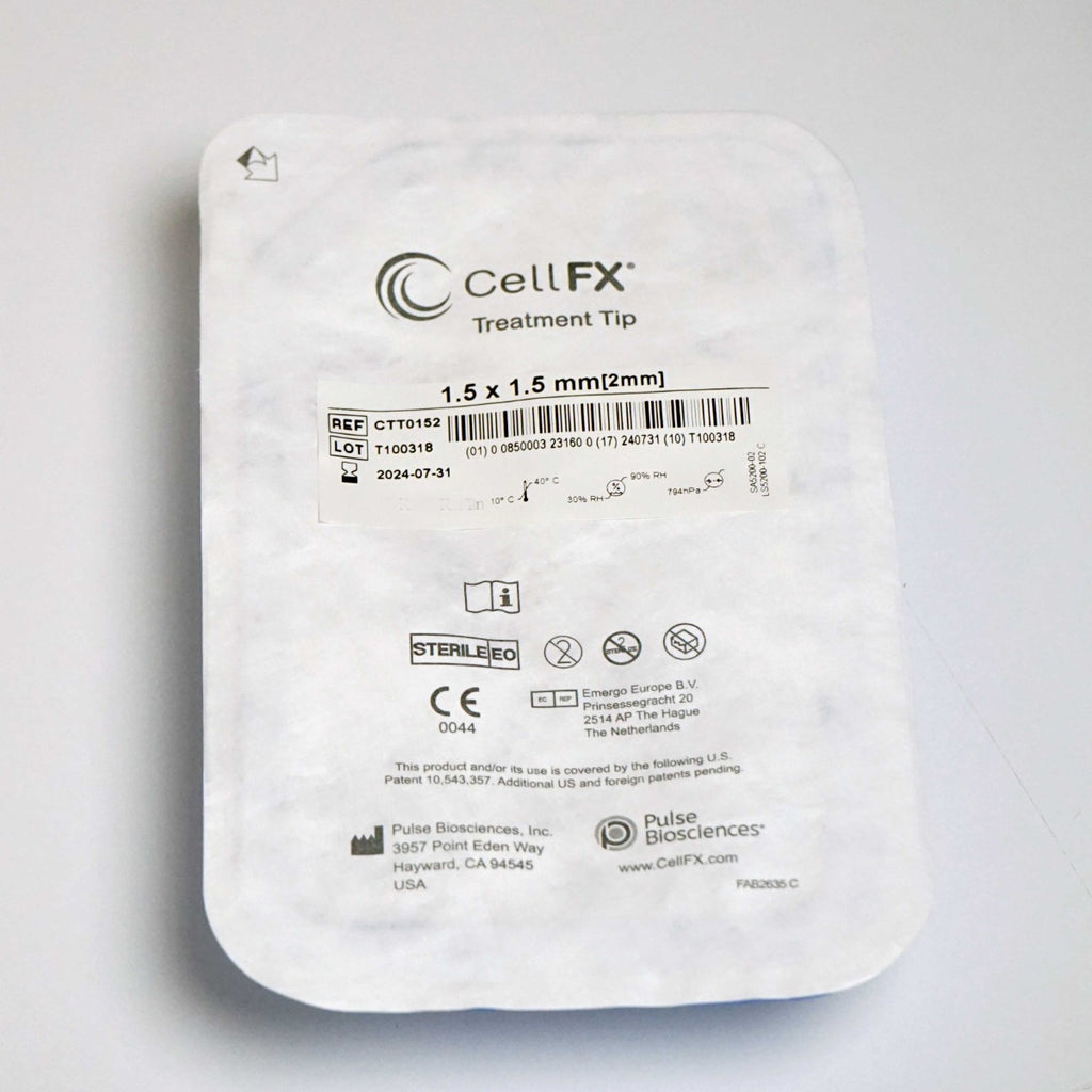 Pulse Biosciences CellFX 1.5x1.5mm Handpiece Treatment Tips CTT0152 Exp3/24 x6pc