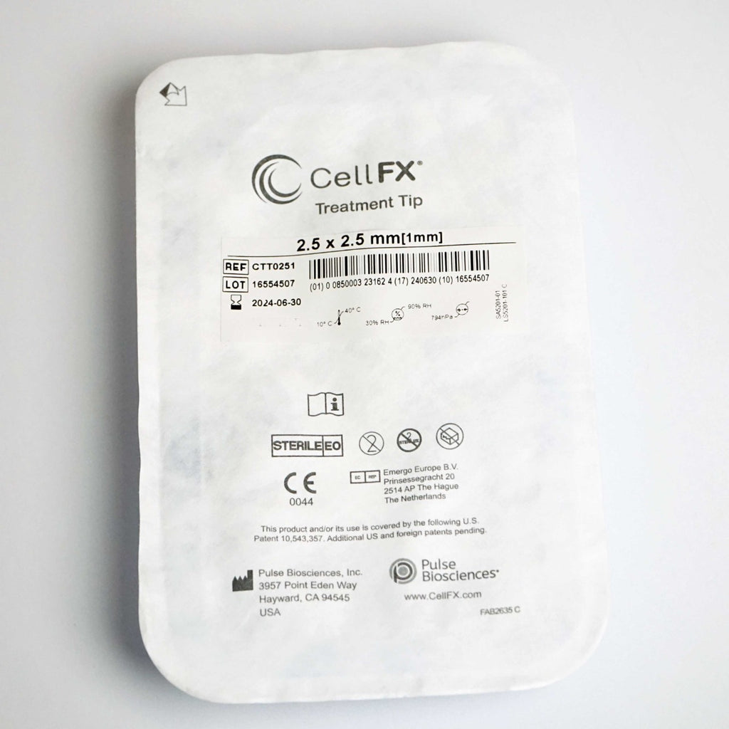 Pulse Biosciences CellFX 2.5x2.5mm Handpiece Treatment Tip CTT0251 Exp6/24 x1 pc