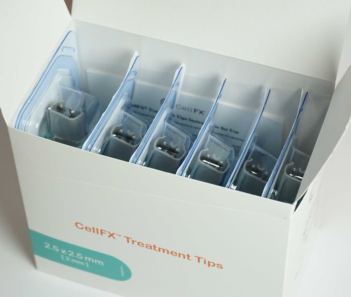 Pulse Biosciences CellFX 2.5x2.5mm Handpiece Treatment Tips CTT0252 Exp5/24 x6Pc