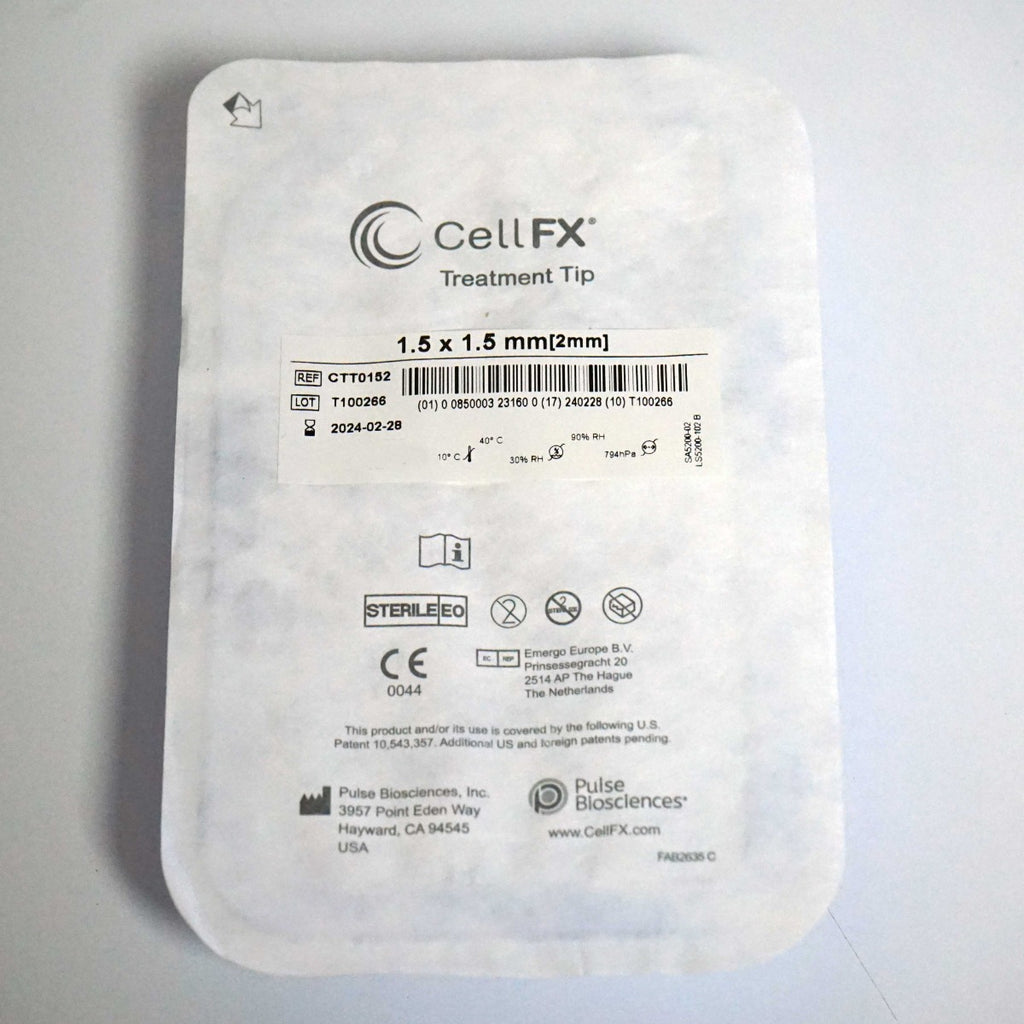 Pulse Biosciences CellFX 1.5x1.5mm Handpiece Treatment Tips CTT0152 Exp2/24 x6Pc