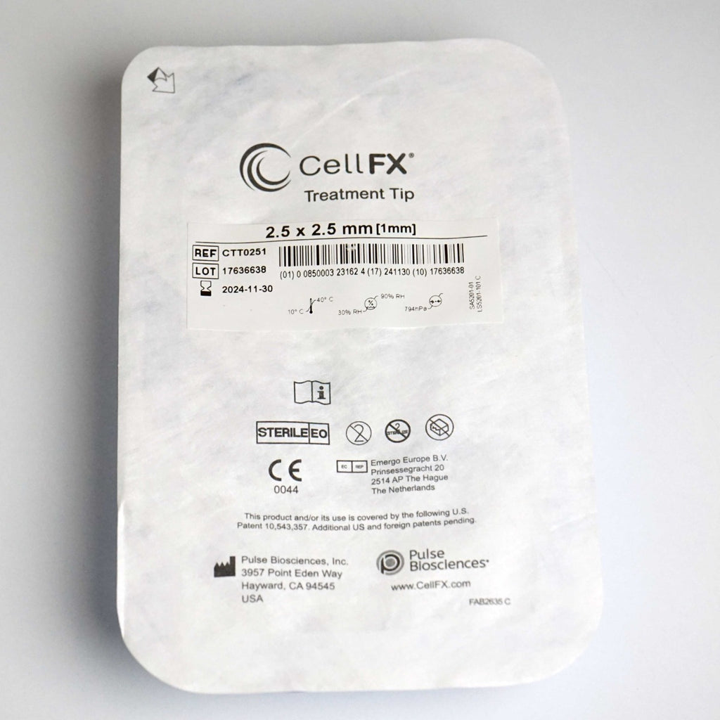 Pulse Biosciences CellFX 2.5x2.5mm Handpiece Treatment Tips CTT0251 Exp11/24 x6