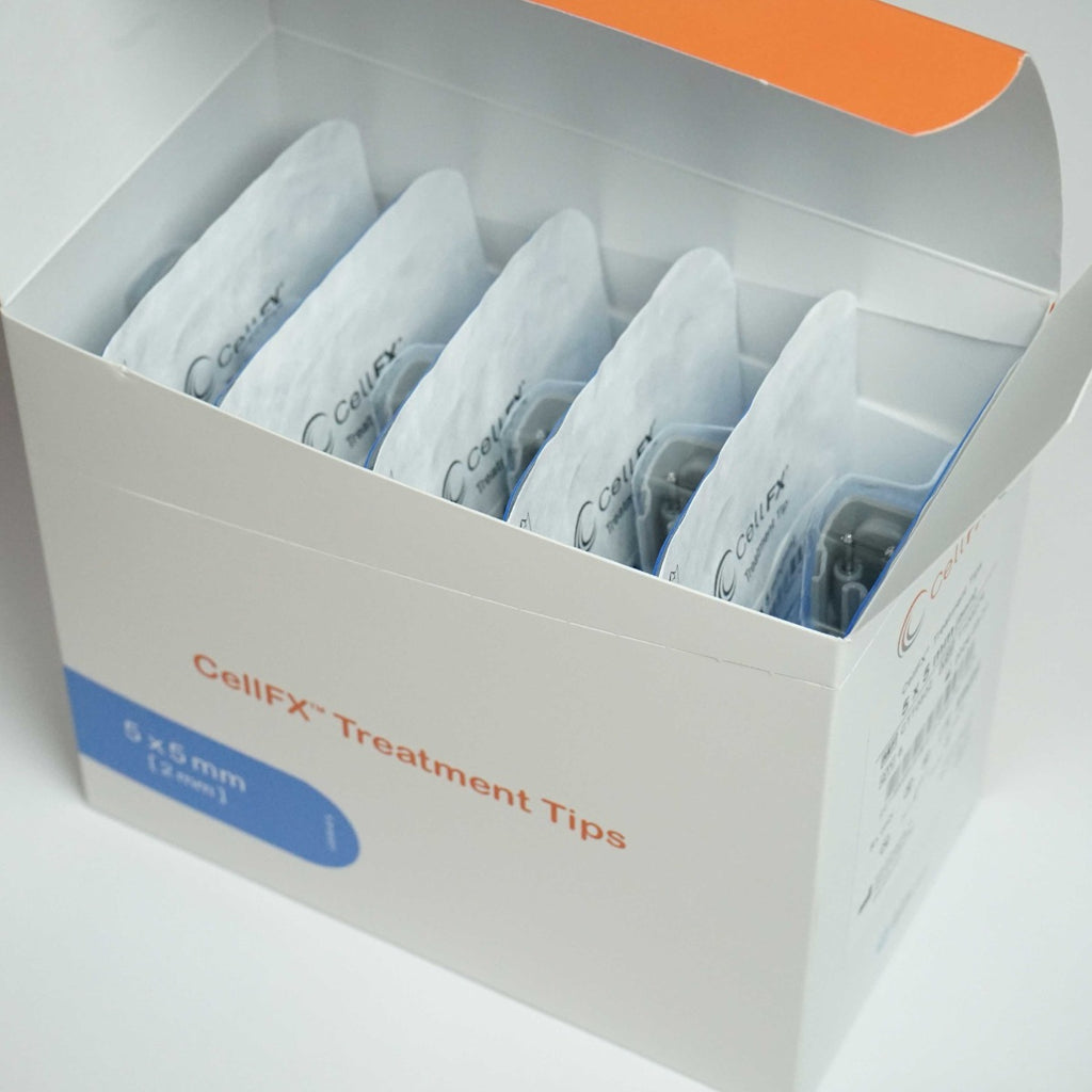 Pulse Biosciences CellFX 5x5 mm Handpiece Treatment Tips CTT0502 Exp3/2024 x6 pc