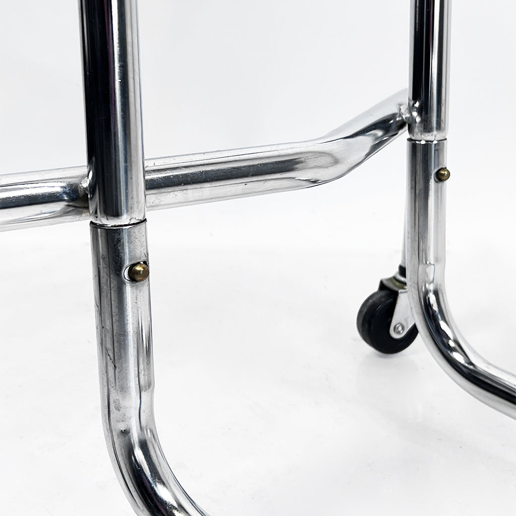 Dental Medical Overhang Utility Table Stainless Steel with Removable Tray 19x12"