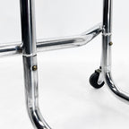 Dental Medical Overhang Utility Table Stainless Steel with Removable Tray 19x12"