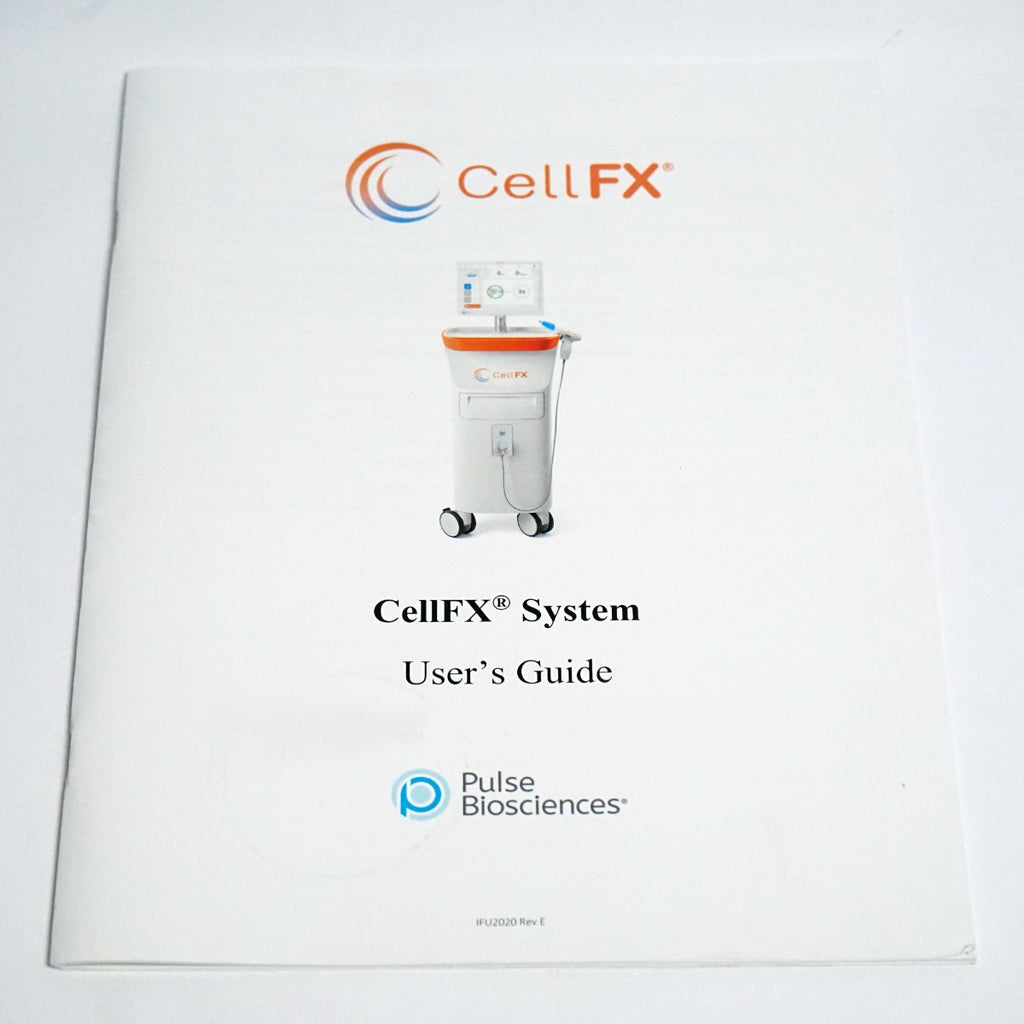 Pulse Biosciences CellFX System User's Guide Operator Manual Specifications