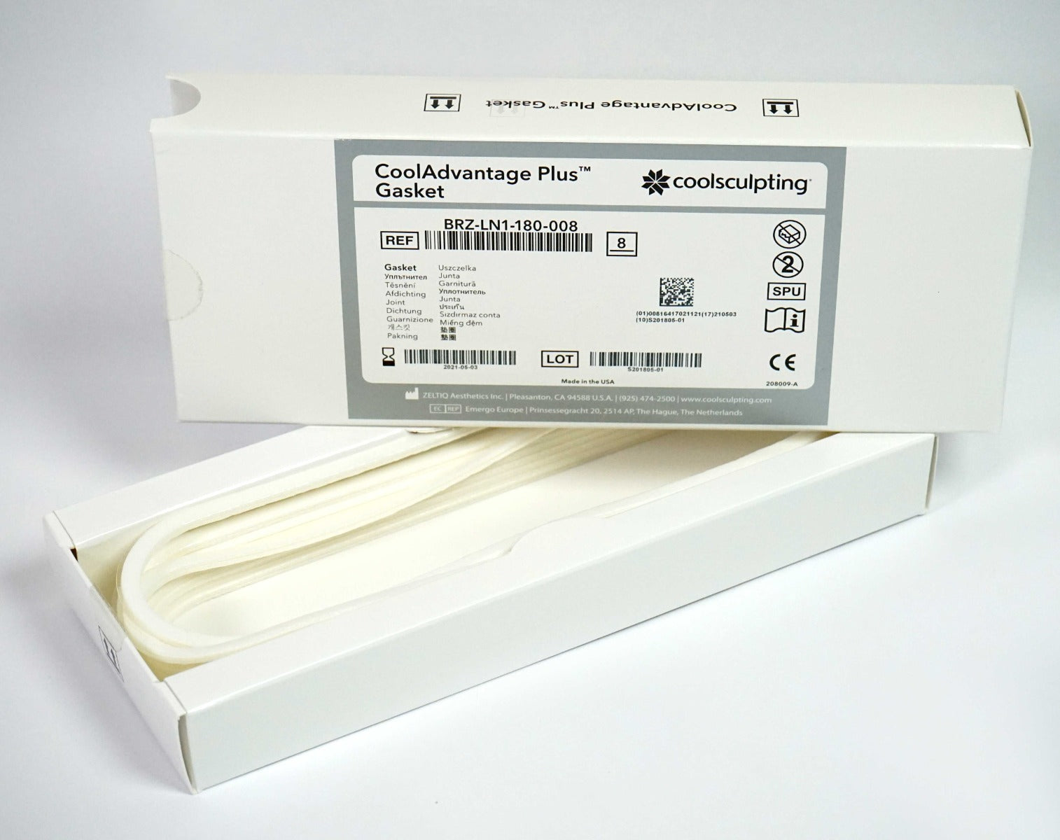 Zeltiq CoolSculpting CoolADVANTAGE PLUS Gasket BRZ-LN1-180-008 EXP052021 x8 Pcs