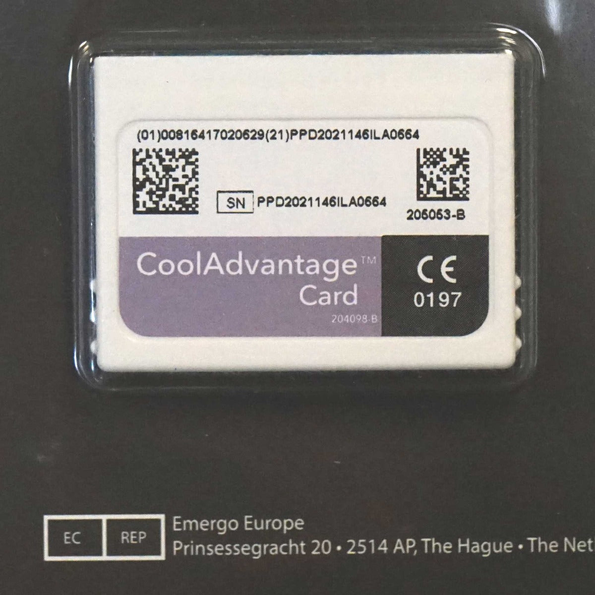 Zeltiq CoolSculpting Cool Advantage Purple Card BRZ-CD4-160-001 2021 1 Cycle