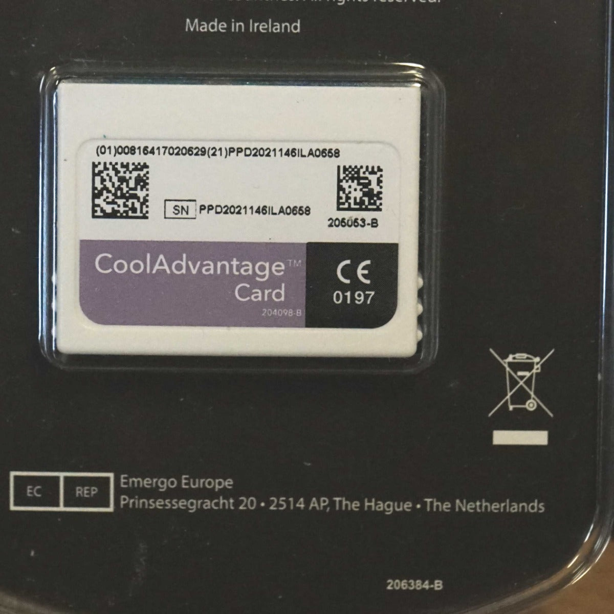 Zeltiq CoolSculpting Cool Advantage Purple Card BRZ-CD4-160-001 205053-B 1 Cycle