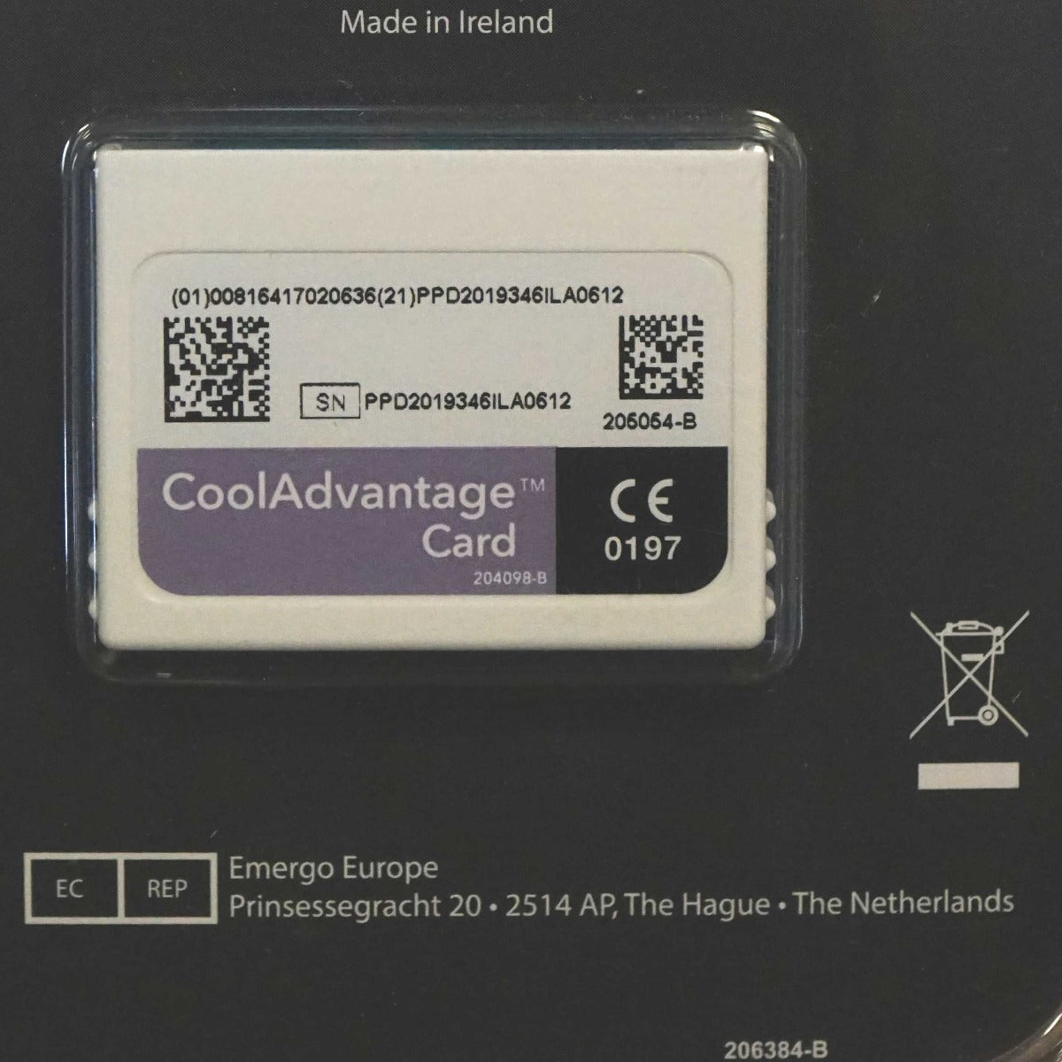 Zeltiq CoolSculpting CoolAdvantage Purple Card BRZ-CD4-160-001 205054-B 1 Cycle