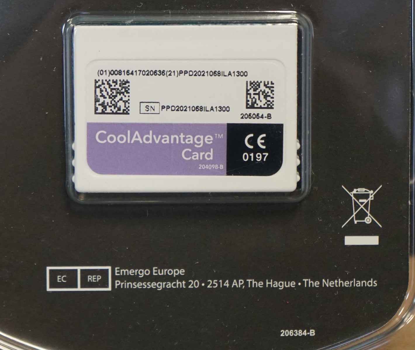Zeltiq CoolSculpting CoolAdvantage Purple Card BRZ-CD4-160-003 205054-B 3 Cycle