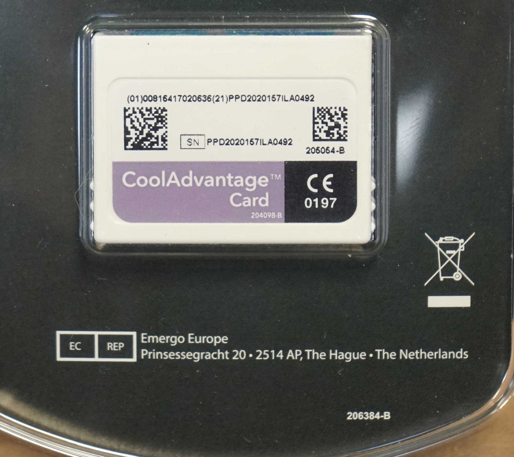 Zeltiq CoolSculpting CoolAdvantage Purple Card BRZ-CD4-160-003 204098-B 3 Cycle