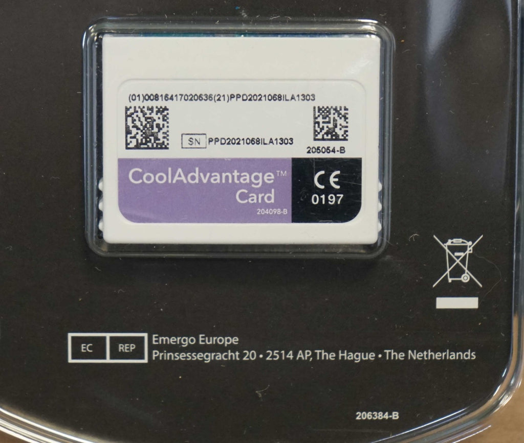 Zeltiq CoolSculpting CoolAdvantage Purple Card BRZ-CD4-160-003 204098-B 3 Cycles