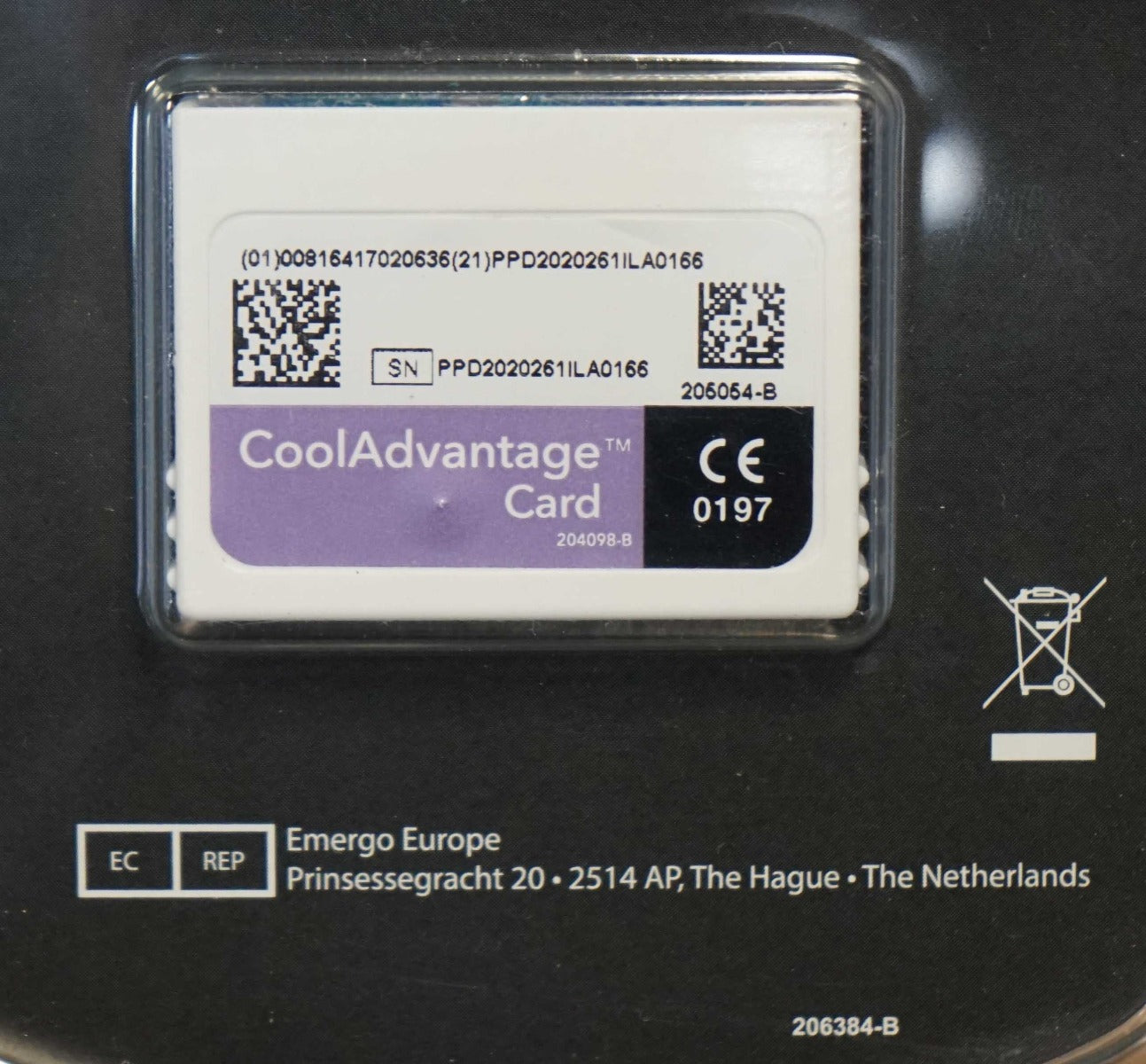 Zeltiq CoolSculpting CoolAdvantage Purple Card BRZ-CD4-160-003 205054-B 3 Cycles
