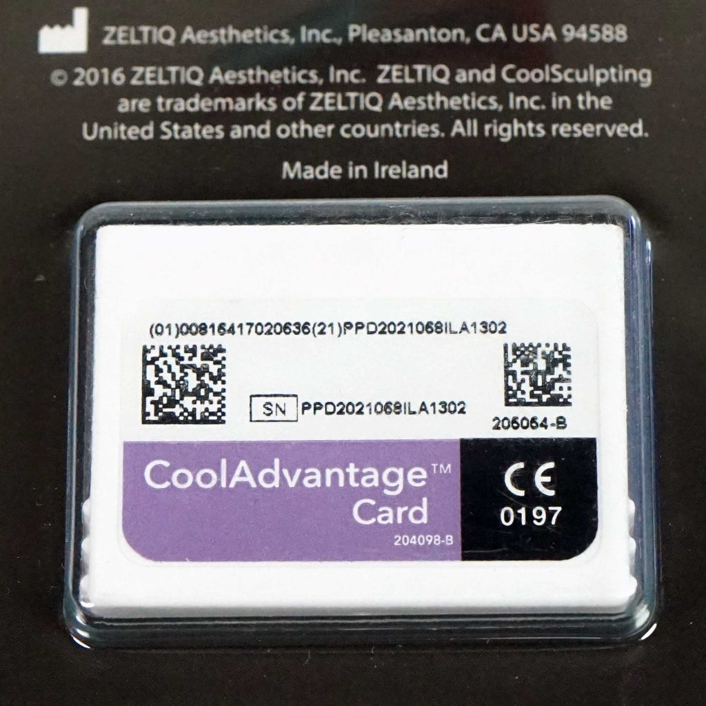 Zeltiq CoolSculpting CoolAdvantage Purple Card BRZ-CD4-160-003 204096-C 3 Cycles