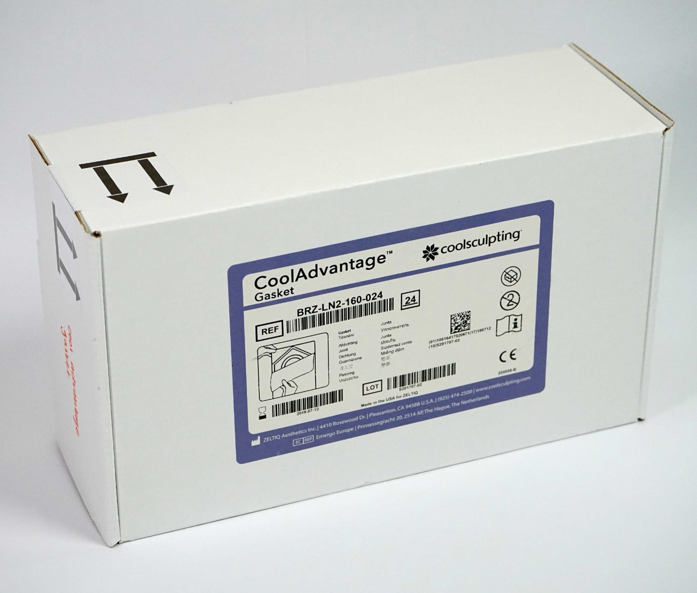 ZELTIQ CoolSculpting CoolAdvantage GASKET BRZ-LN2-160-024 (x24 Pcs) EXP-07/2018