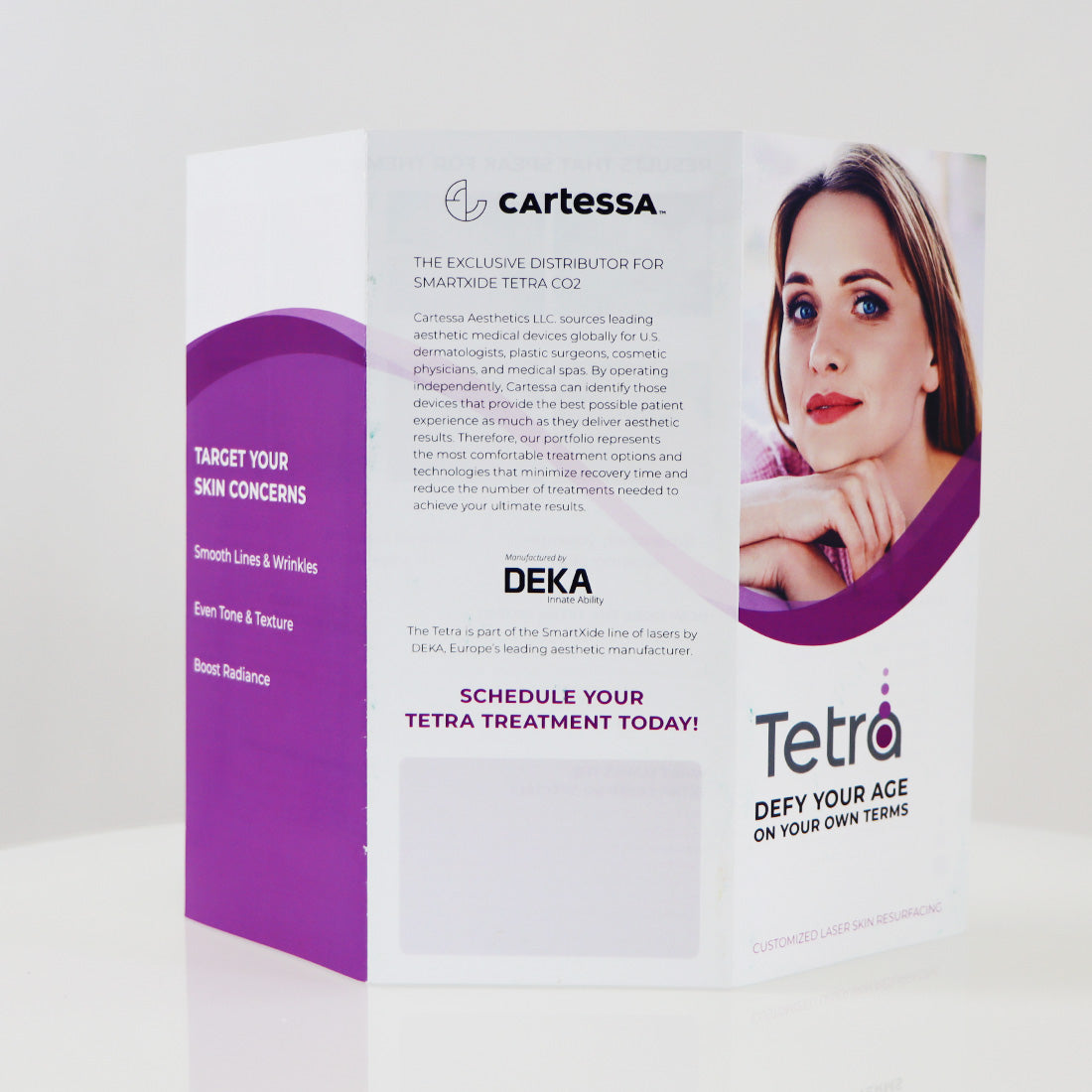 Cartessa Tetra Defy Your Age Marketing Brochure x25 pack TE1905-002