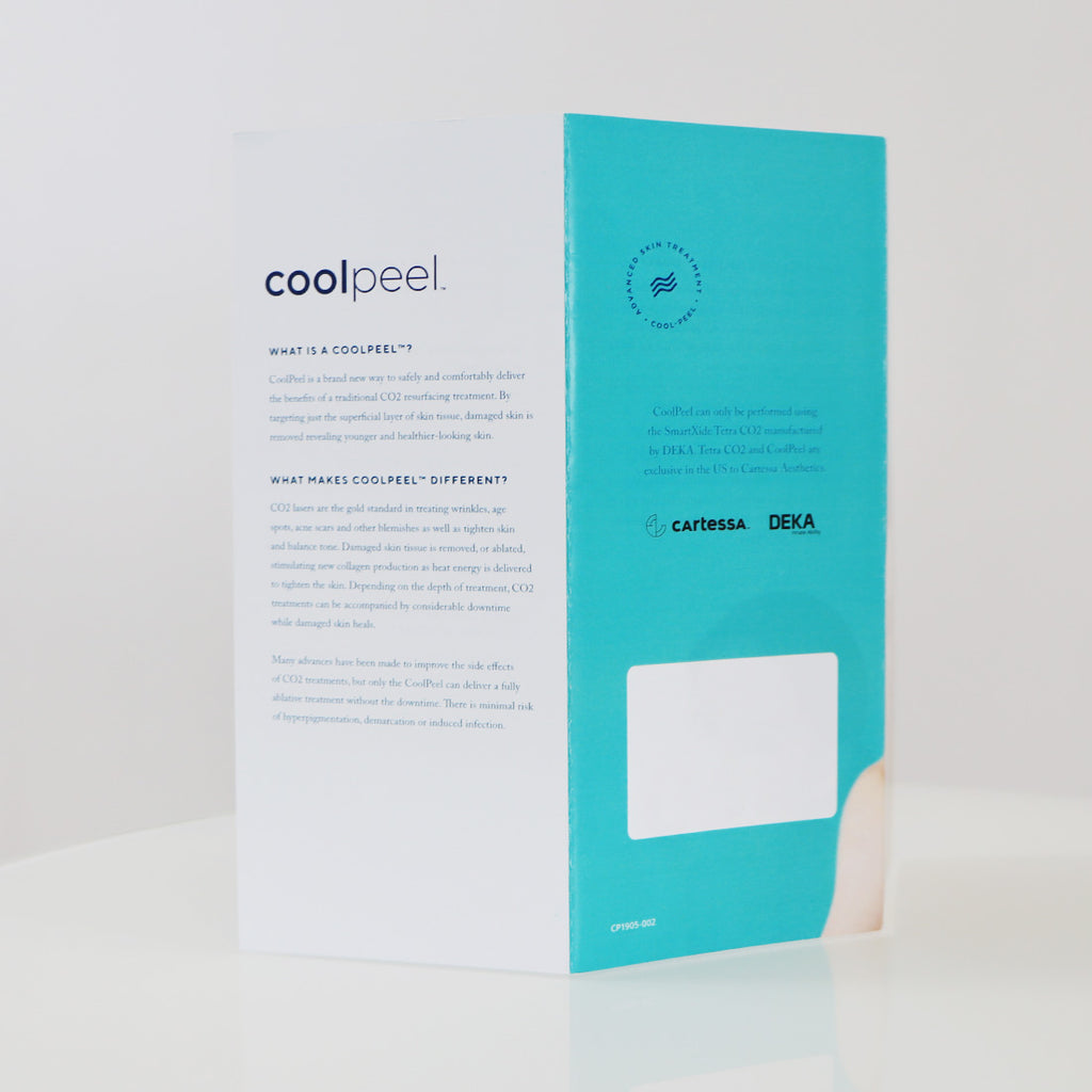 Deka Cartessa Coolpeel Reveal Healthier Younger-Looking Skin Brochure x25 PC