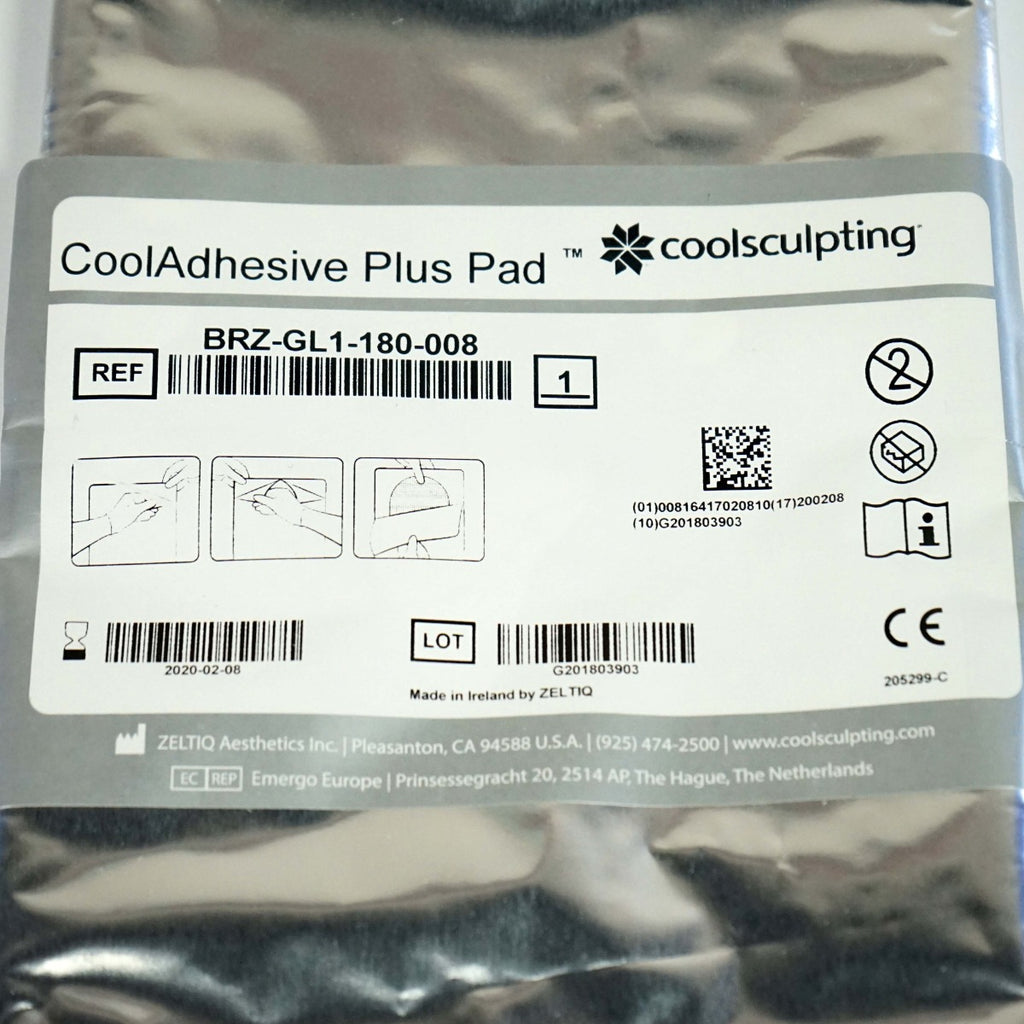 Zeltiq CoolSculpting CoolAdhesive Plus Pad BRZ-GL1-180-008 Exp2020 (x8 Pcs)
