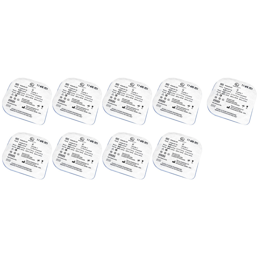 Rohrer Pixel8-RF Insulated Microneedling Tips 5x5 25Pin RF25 EXP-04/2023 9-Pack