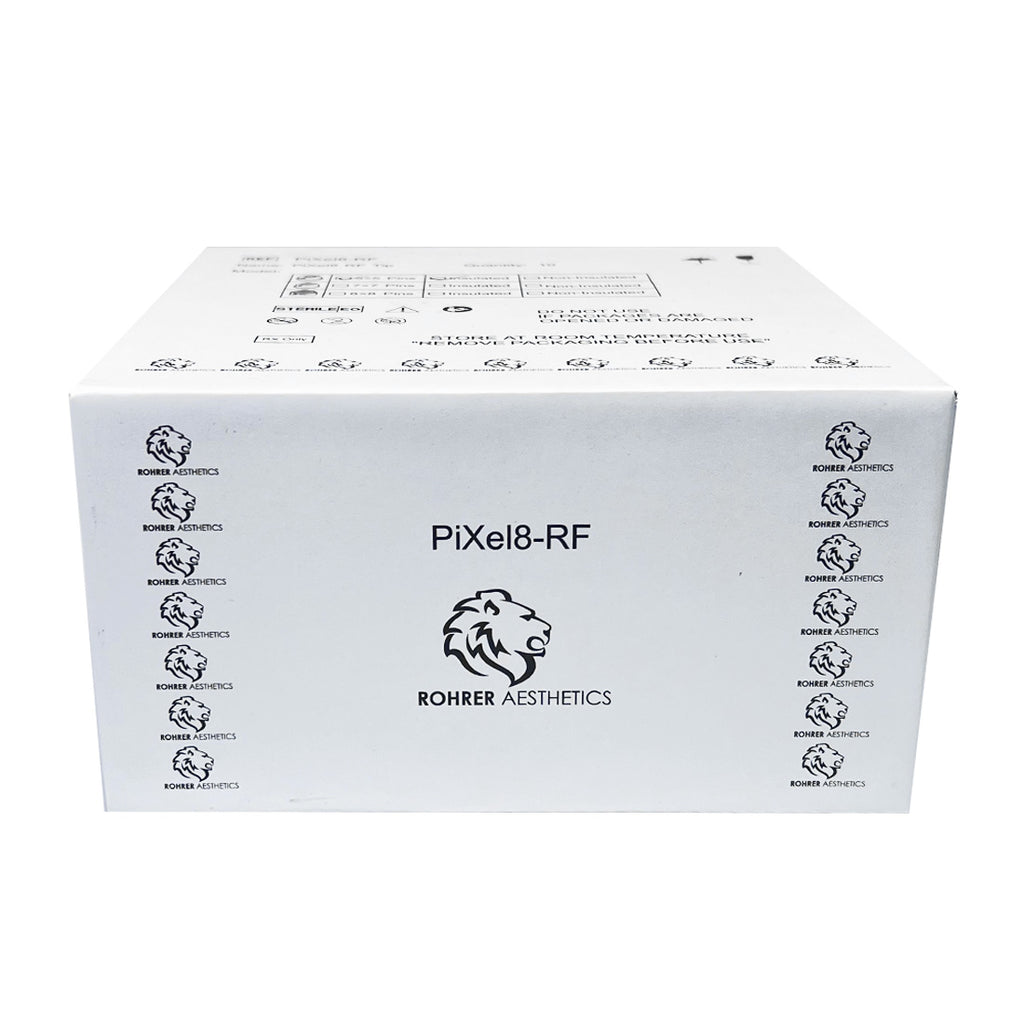 Rohrer Pixel8-RF Insulated Microneedling Tips 5x5 25Pin RF25 EXP-04/2023 9-Pack
