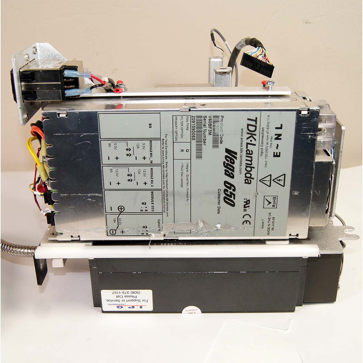 Fraxel Re:Store SR1500 Internal Parts w/ HVPS 1550nm Laser Head Module PCB Cables Ports