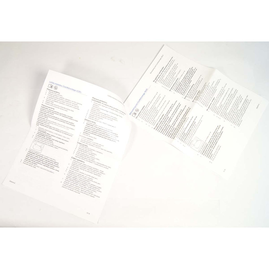 Zeltiq CoolSculpting CoolAdvantage Treatment Quick Guide 206696-B Multilingual