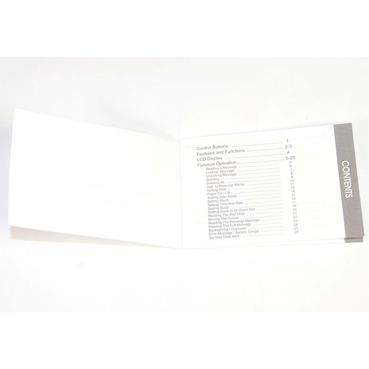 Alpha-Numeric Display Pager AL-924e User Manual GL0603924A24 Zeltiq