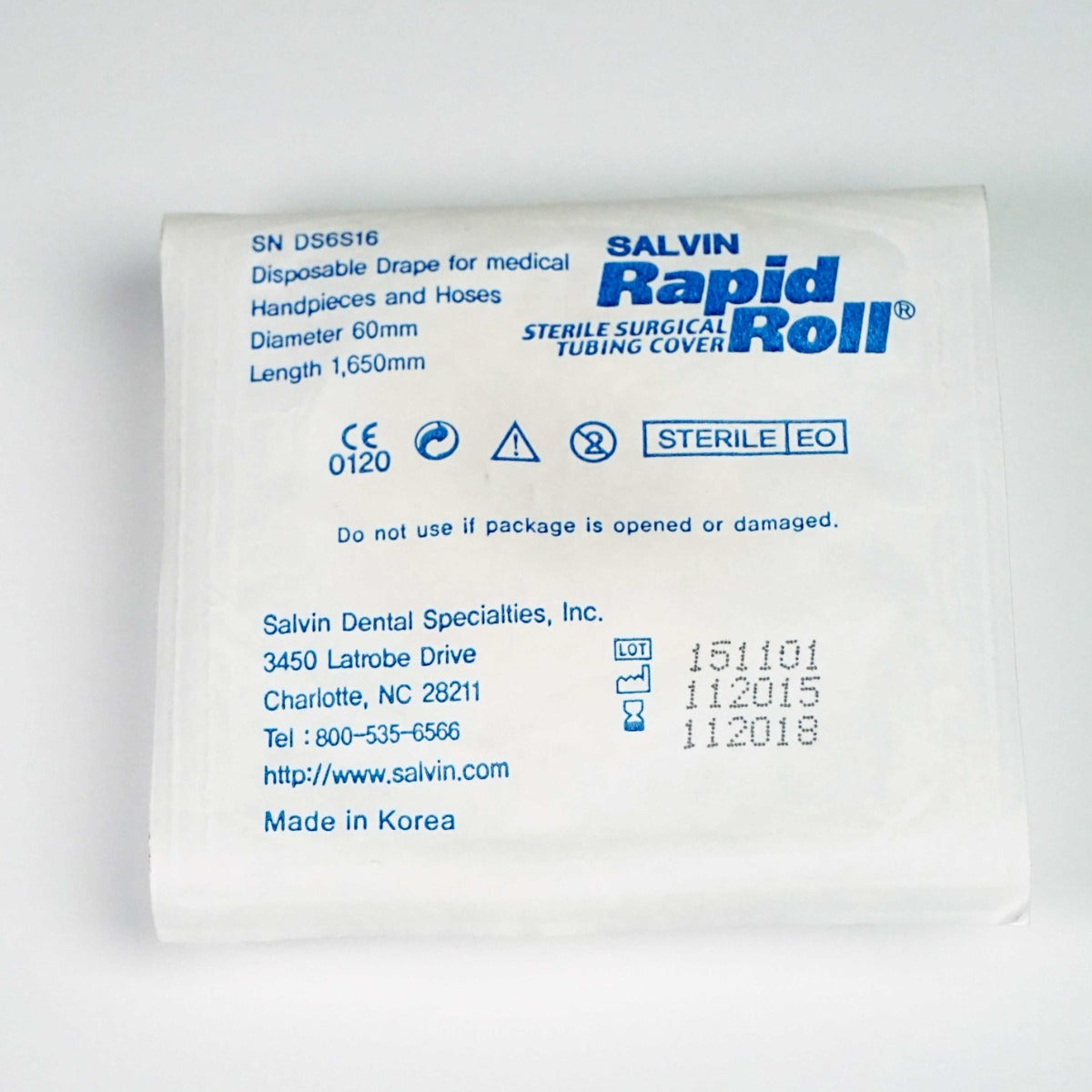 Salvin RAPID ROLL Sterile Surgical Tubing Cover Disposable Drape Handpieces EXP