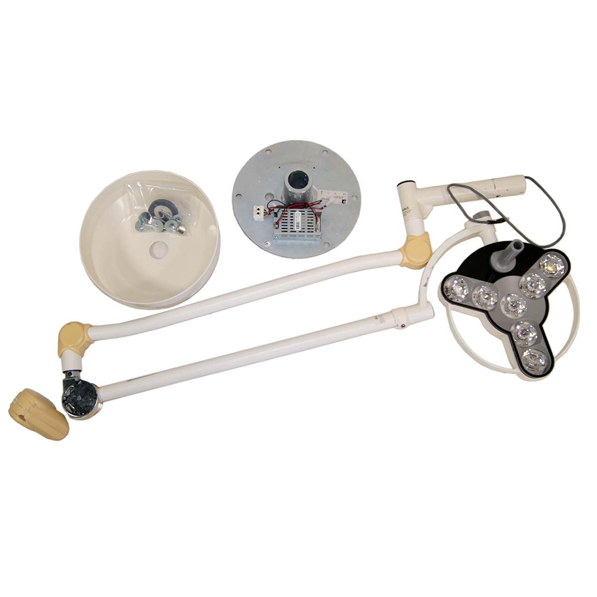 Derungs Medical Lighting Triango 30 LED Ceiling Mounted 30-Watt Exam Light