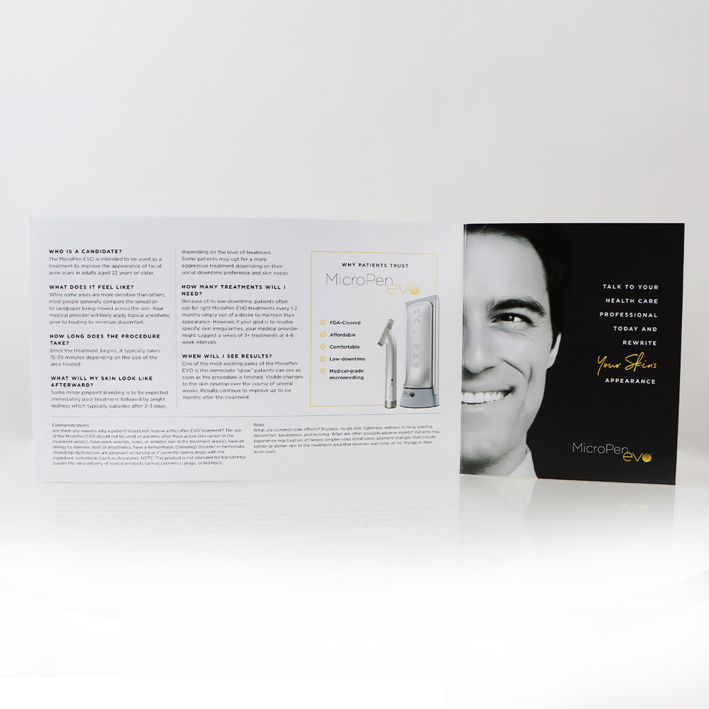 Crown Aesthetics MicroPen EVO Microneedling Pen Brochure Your Skin Evolved 23pk