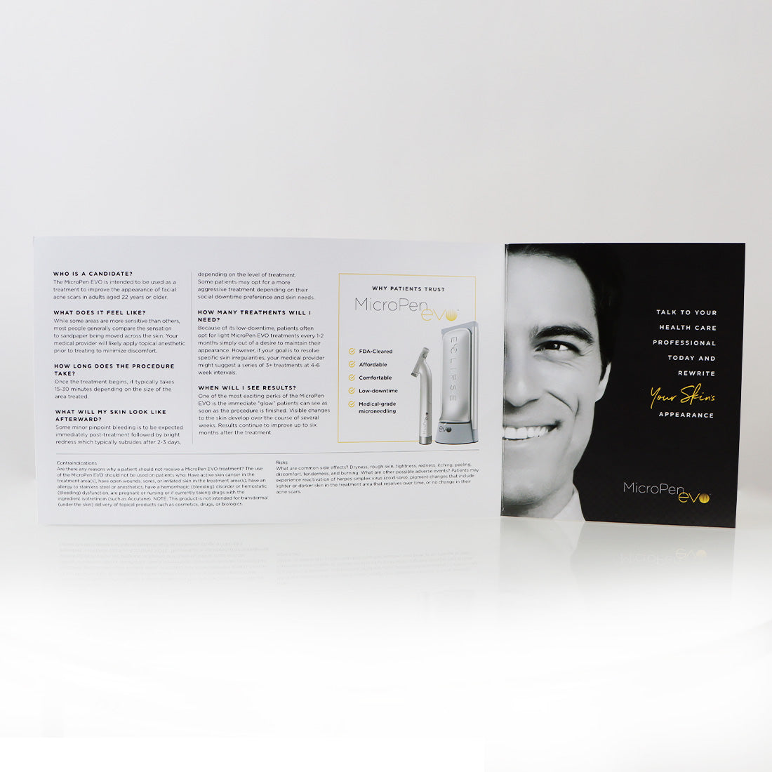 Crown Aesthetics MicroPen EVO Microneedling Pen Brochure Your Skin Evolved 23pk