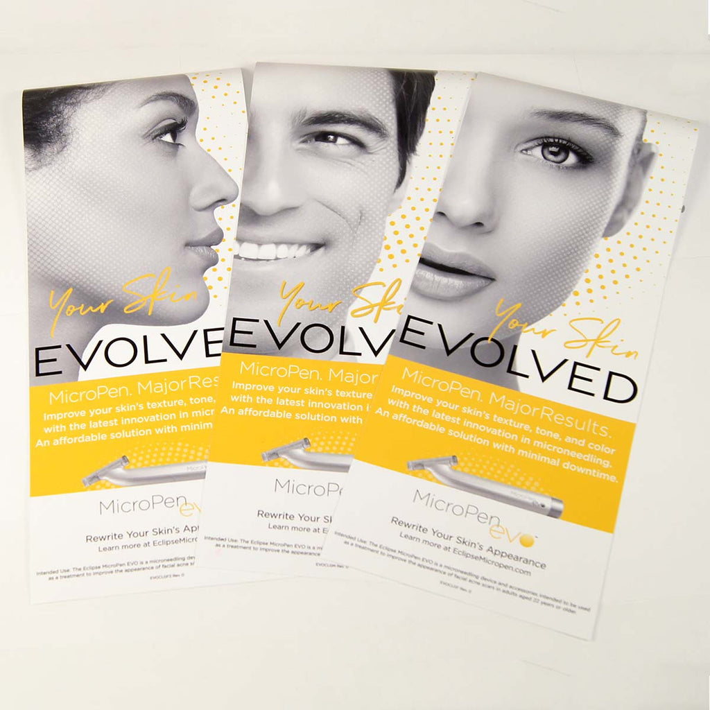 Crown Aesthetics MicroPen EVO Microneedling Office Wall Window Marketing Decals