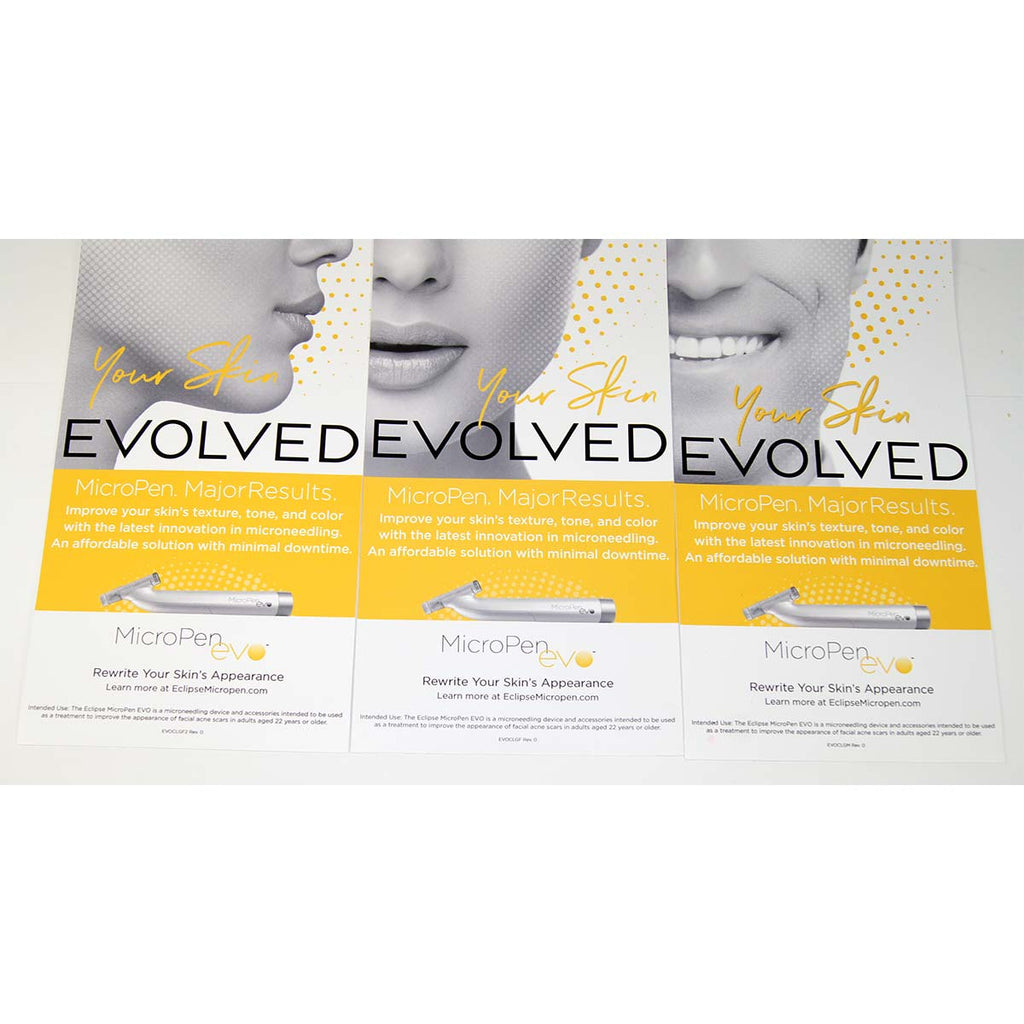 Crown Aesthetics MicroPen EVO Microneedling Office Wall Window Marketing Decals