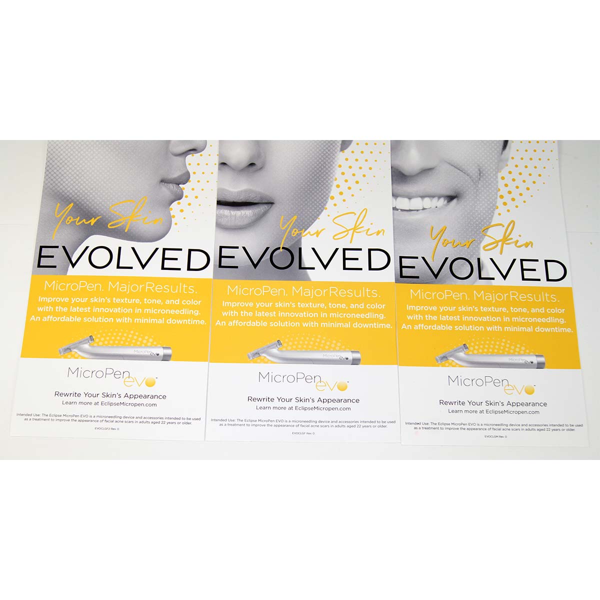 Crown Aesthetics MicroPen EVO Microneedling Office Wall Window Marketing Decals