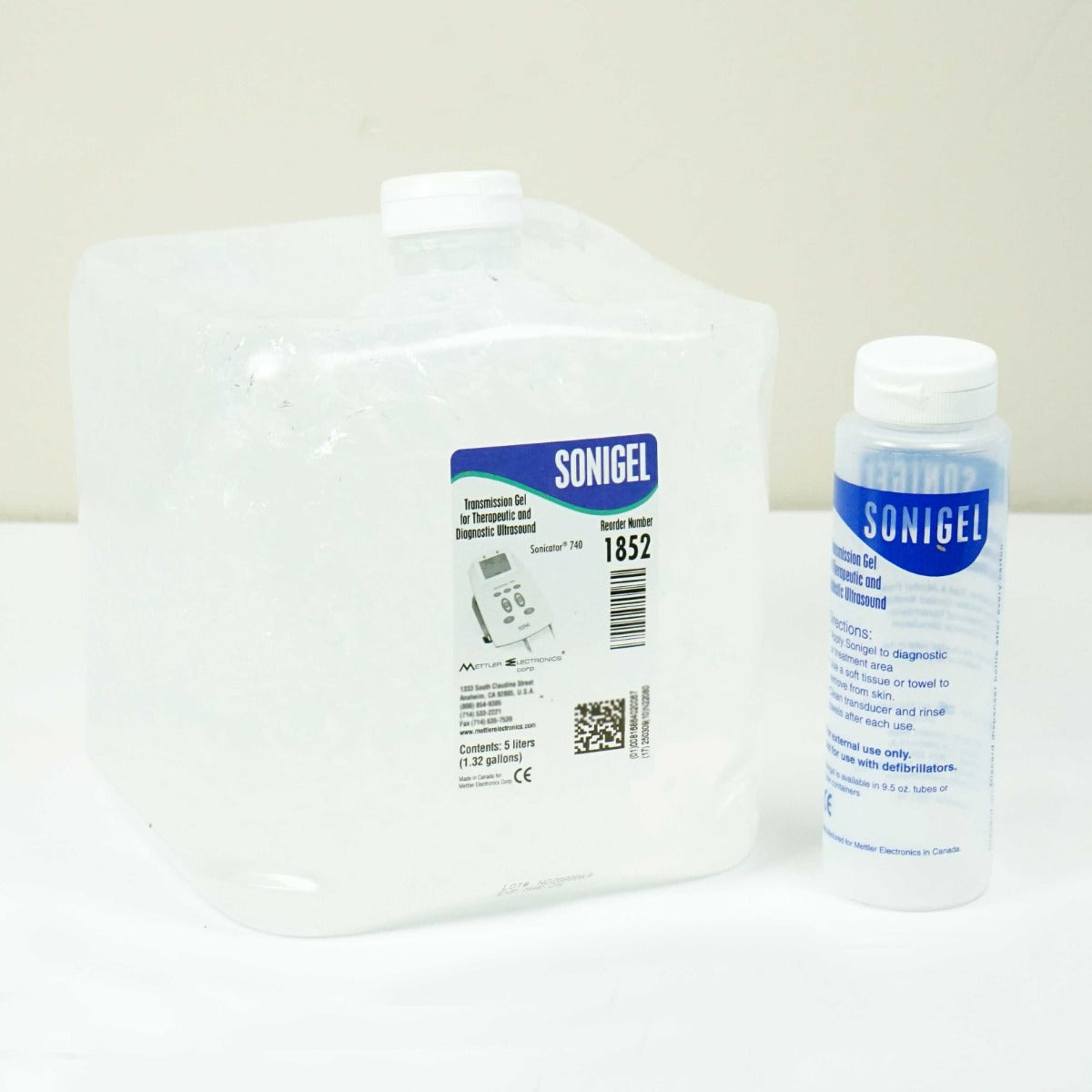 Ultrasound Sonigel™ Therapeutic Diagnostic Ultrasound Gel 5 Liter w/Bottle - NEW