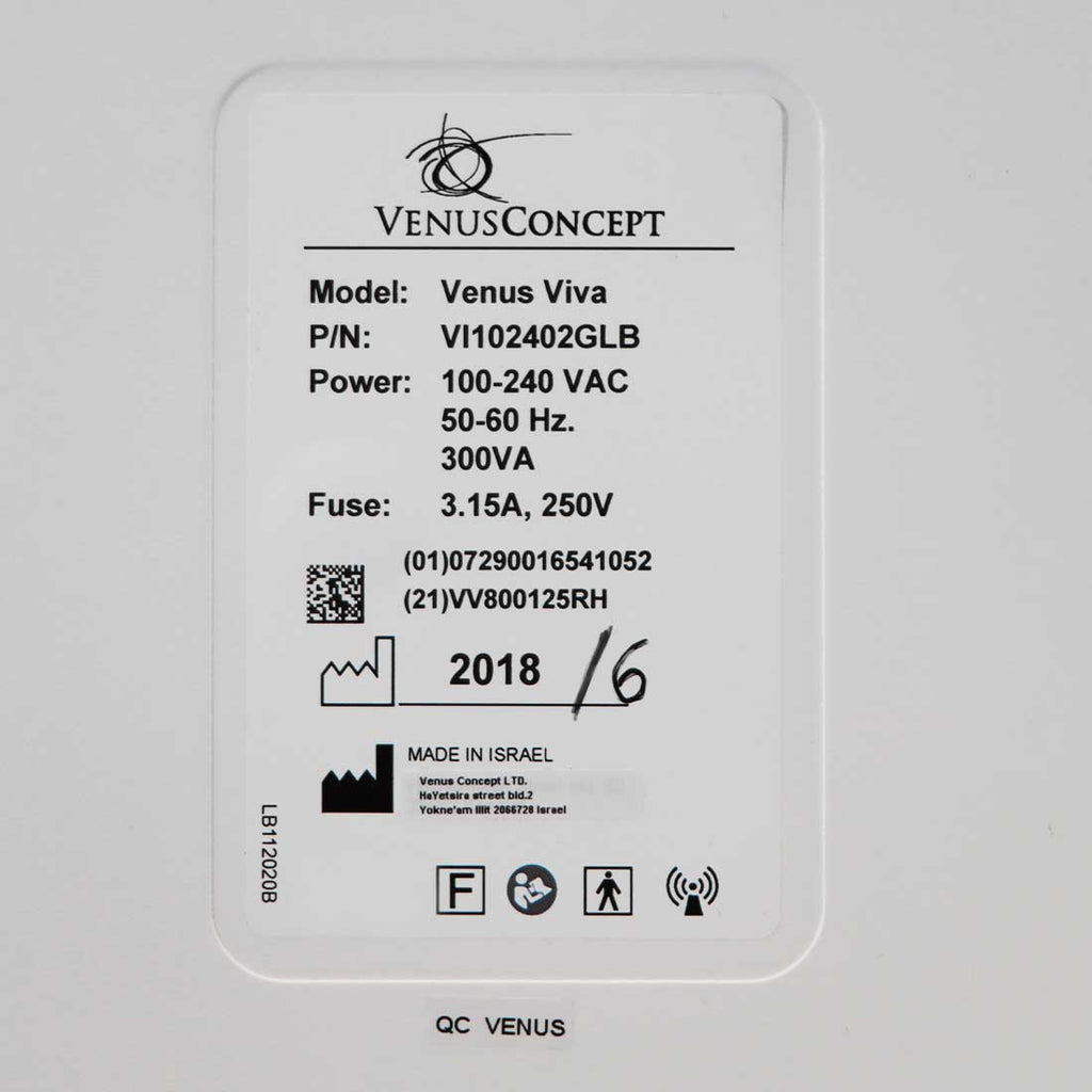 2018 Venus Concepts Viva Fractional RF Skin Resurfacing Scars VenusConcept