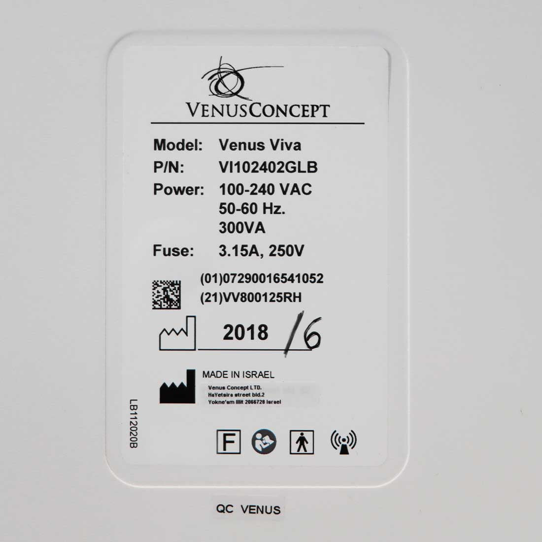 2018 Venus Concepts Viva Fractional RF Skin Resurfacing Scars VenusConcept