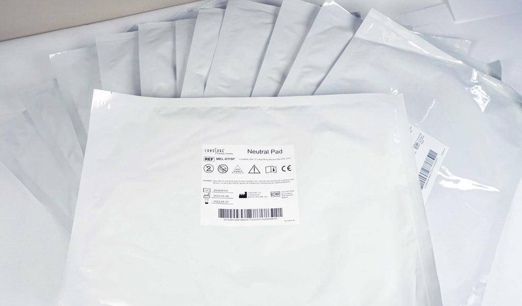 Ellman Cynosure Large Body Neutral Pad w/Cord RF Electrosurgical MEL-01197 x12pc