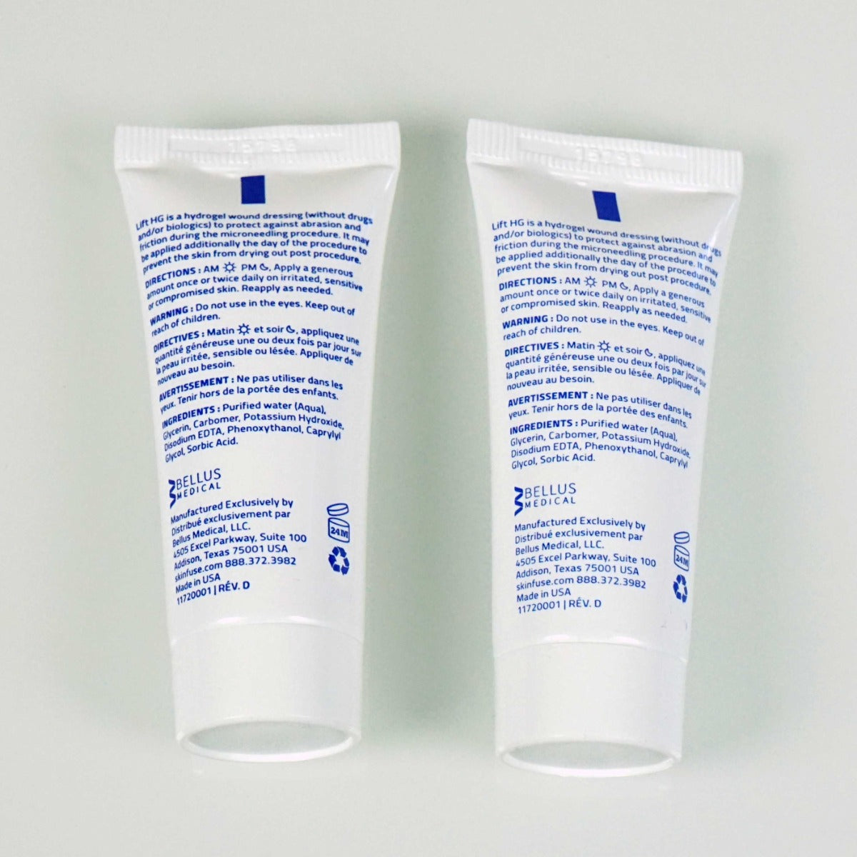 Bellus Medical SkinFuse LIFT HG Hydrogel Wound Dressing Microneedling 15mL (x2)