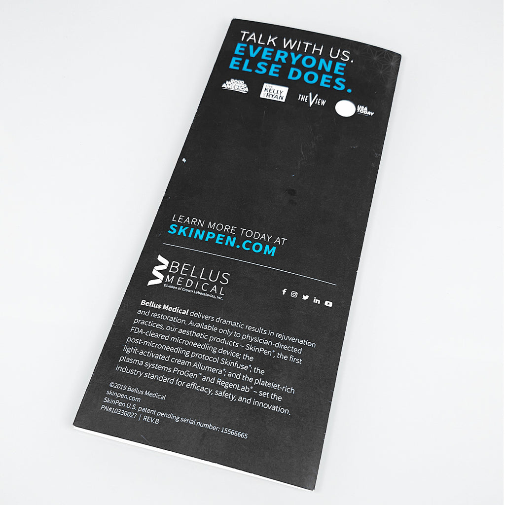 SkinPen RECLAIM YOUR COMPLEXION Brochure Office Patient Marketing Pamphlet FAQ