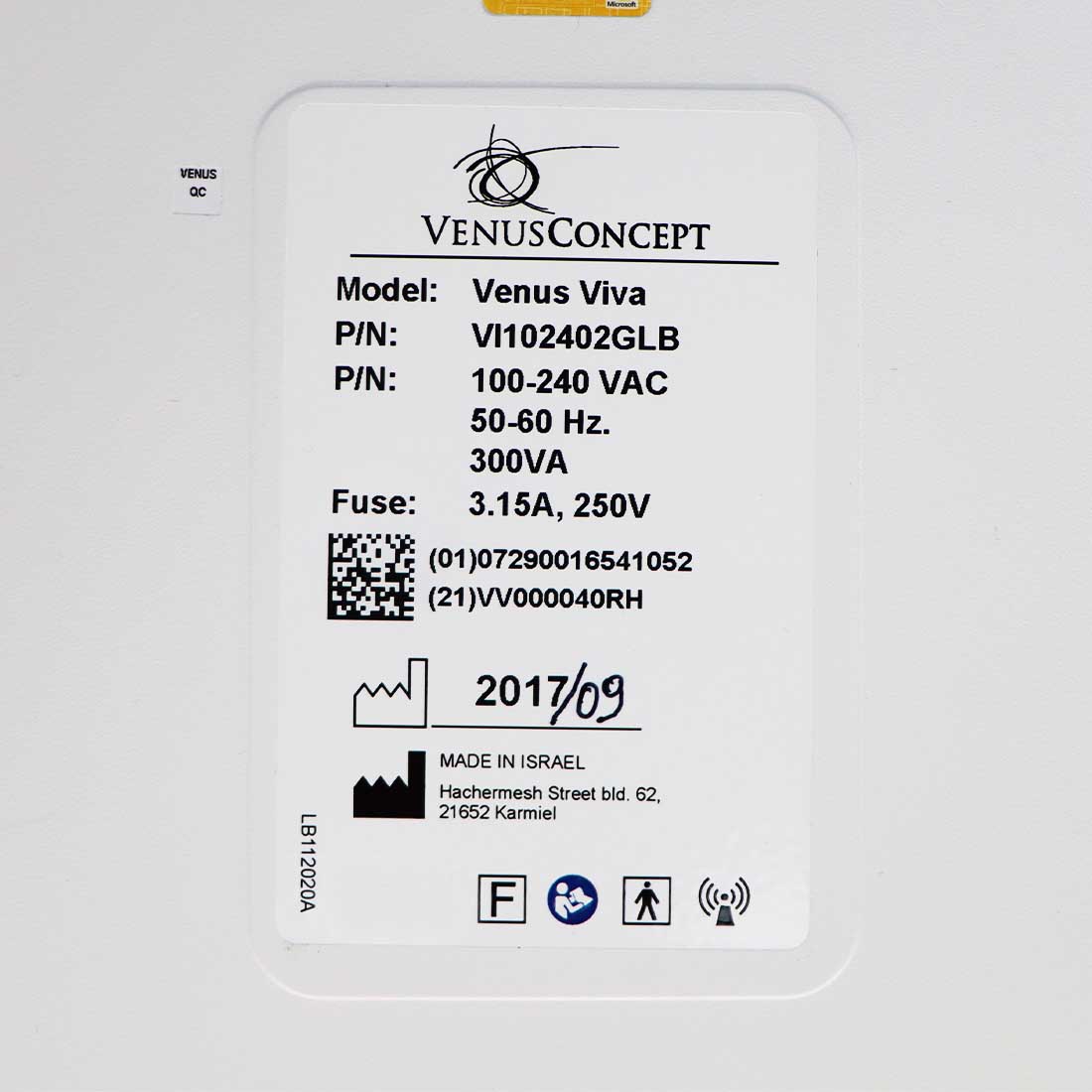 2017 Venus Concepts Viva Fractional RF Skin Resurfacing Scars VenusConcept