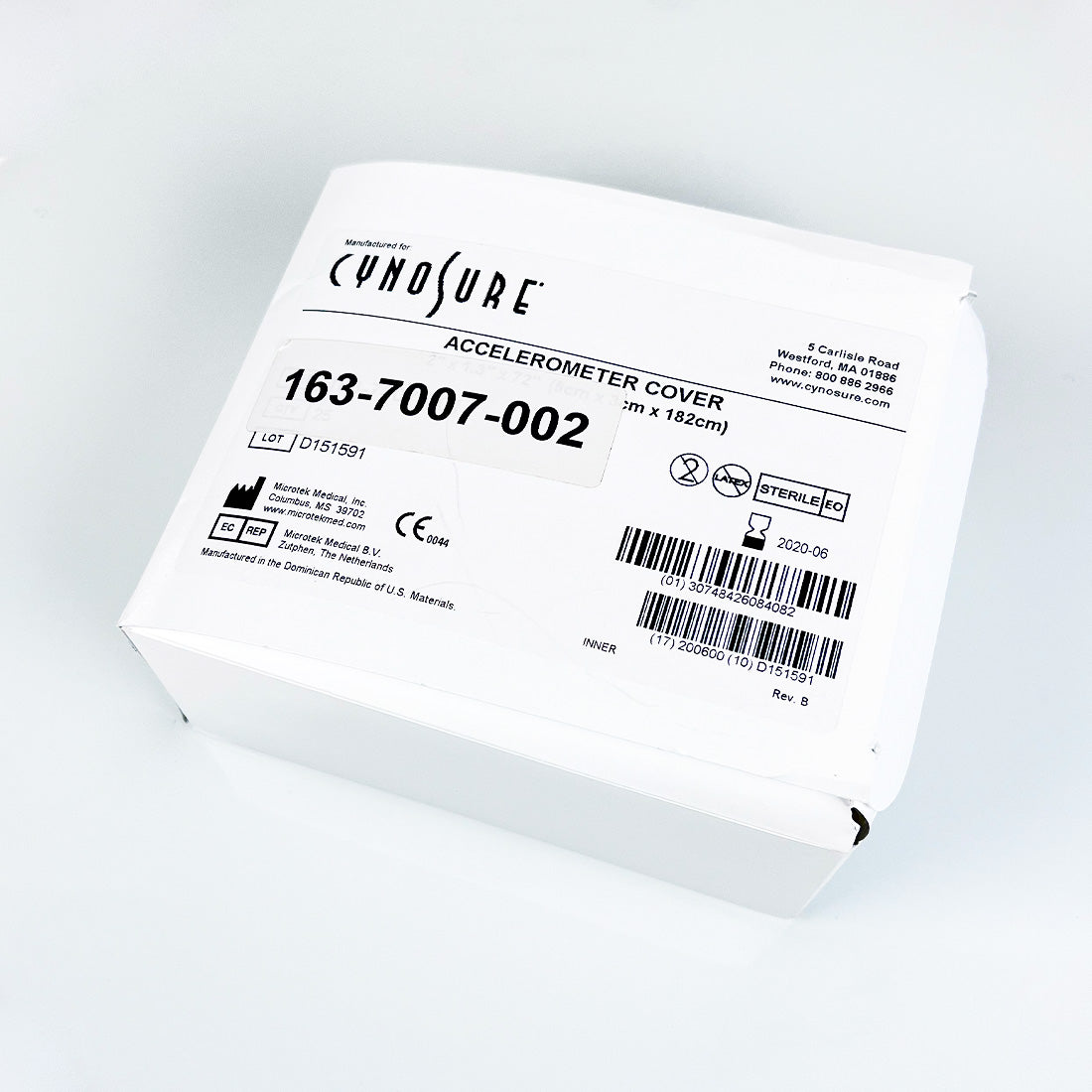 Cynosure SmartLipo Laser Accelerometer Covers 163-7007-002 EXP2020 25-Pack