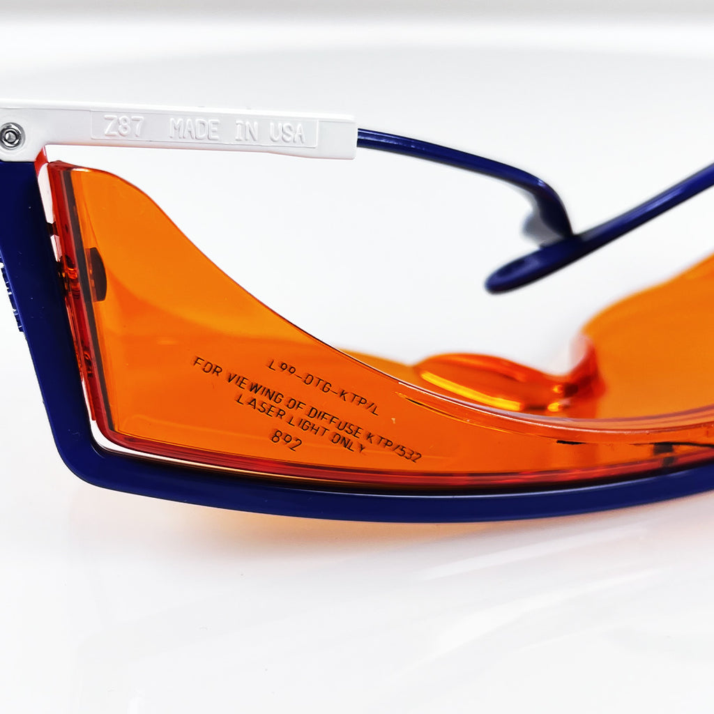 LaserScope Laser Safety Glasses PPE Orange Lens OD5 @ 532nm Adjustable Eyewear